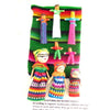 Large Guatemalan Worry Doll Pouch with Different Dolls