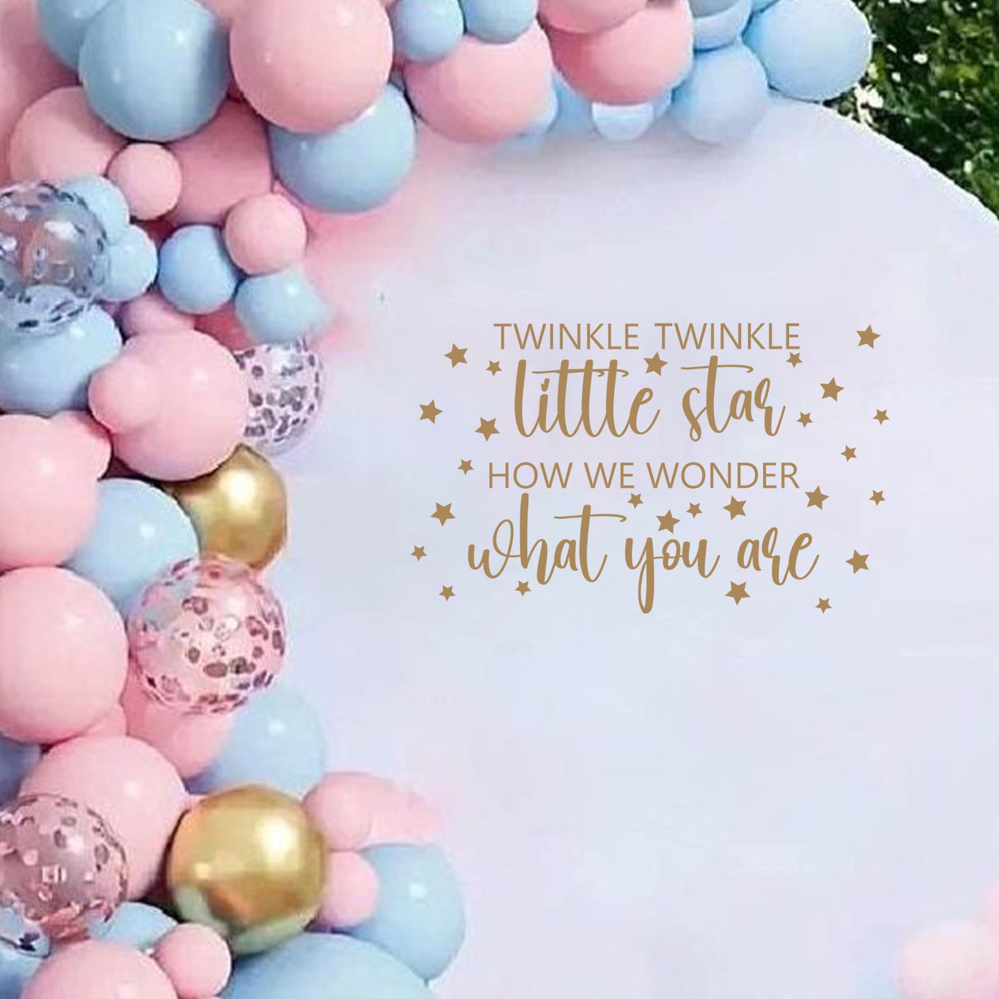 CANTLY Twinkle Twinkle Little Star How We Wonder What You are Wall Decal