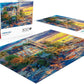 Buffalo Games - Dominic Davison - Rock Island Lighthouse - 500 Piece Jigsaw Puzzle for Adults -Challenging Puzzle Perfect for Game Nights - Finished
