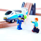 Hape E3729 Figure 8 Safety Train Railway Set, 14.76" L x 3.15" W x 9.45" H, Multicolor