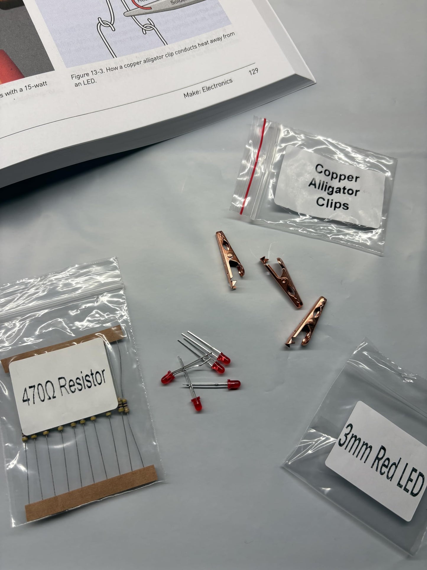 Make Electronics 3rd Edition Mini Kit 3 Component Pack Beginner Advanced