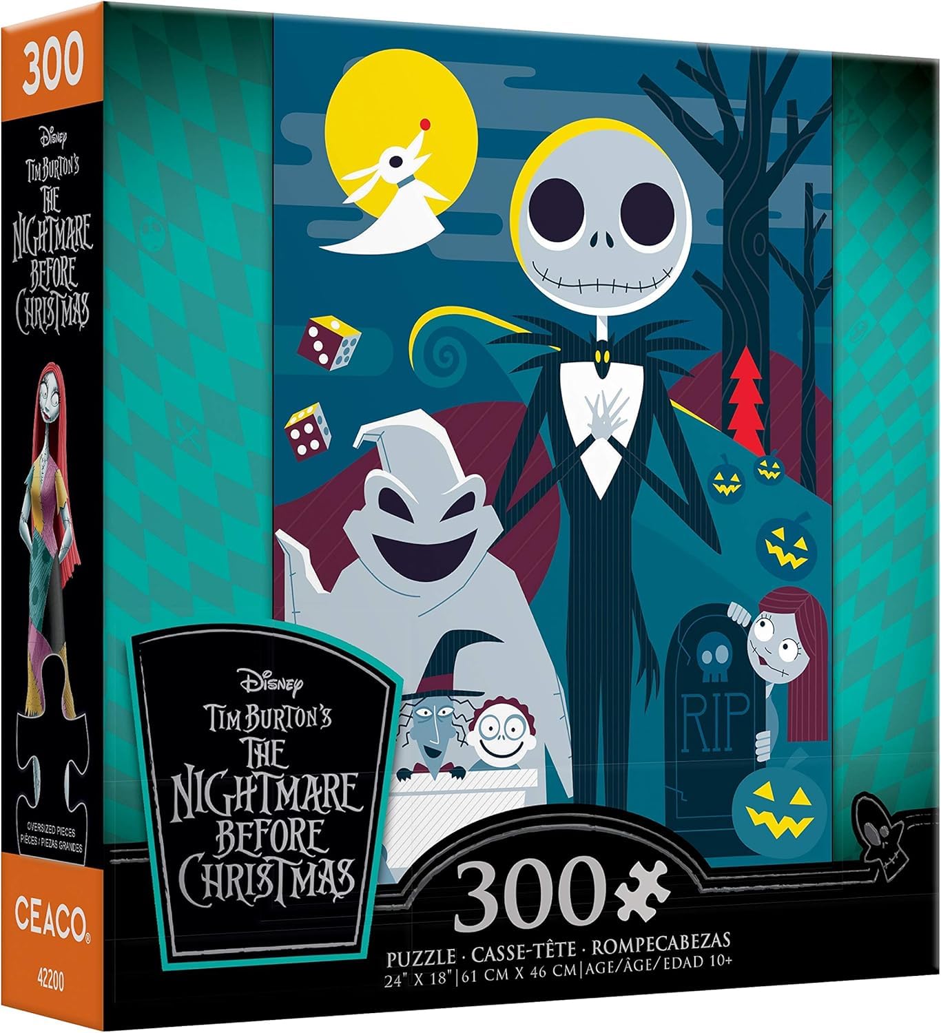 Ceaco - Disney - Tim Burton's The Nightmare Before Christmas - Cartoon - Jigsaw Puzzle - 300 Pieces