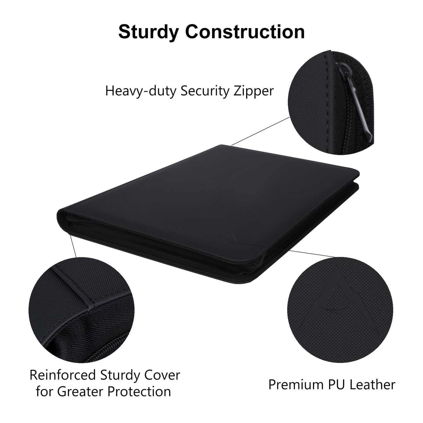 Alteagle 16 Pocket Card Binder, Fits 1344 Trading Cards Side Loading Ringless Card Album for TCG and Sports Cards