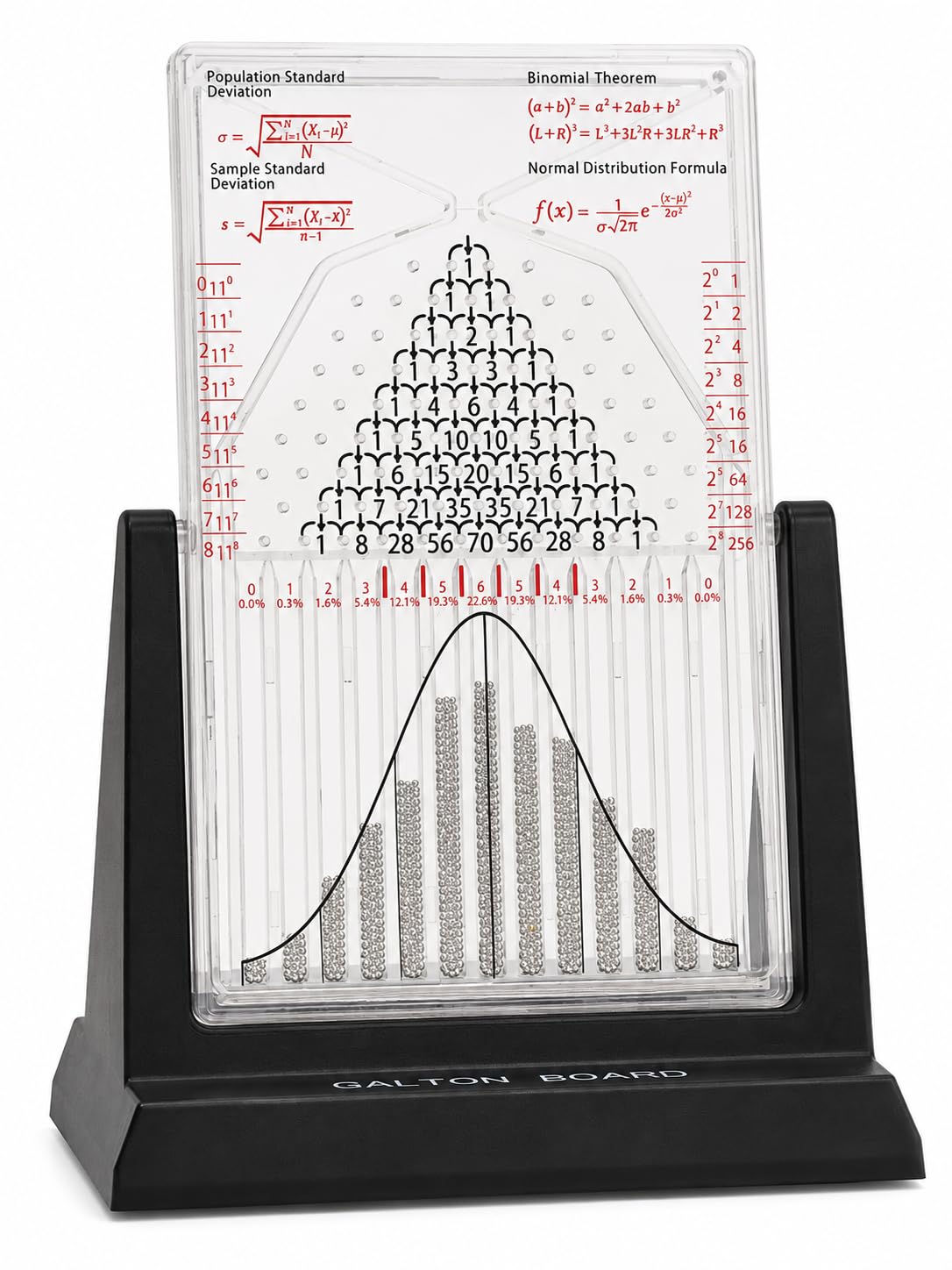 Galton Board | Probability & Statistics STEM Learning Kit for Physics Classrooms | Hands-On Math Teaching Aid with 2800 Steel Beads | Teacher