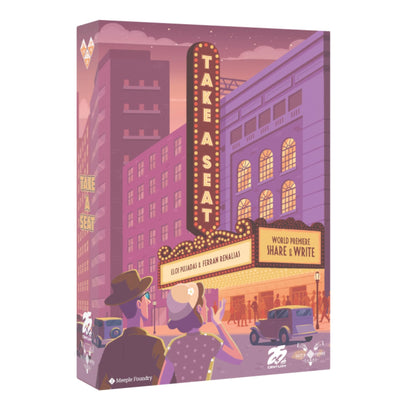 Take a Seat by 25th Century Games | Strategic Theater Seating Board Game | Share & Write Mechanic. Celebrity Reservations | Objective Cards & Usher