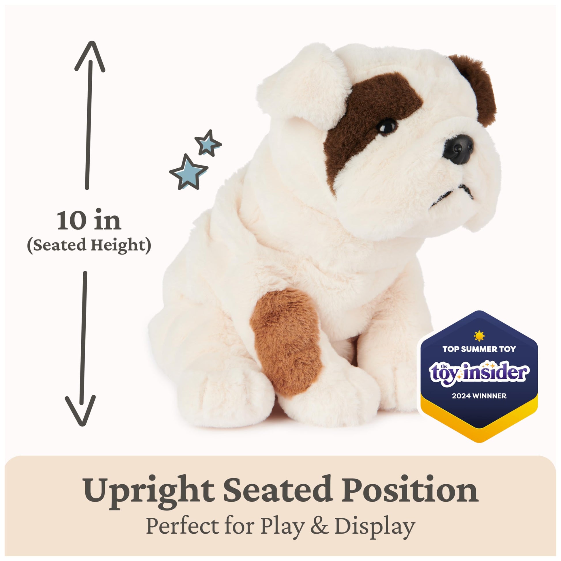 GUND Toast 10-Inch Bulldog Puppy Stuffed Animal for Ages 0+