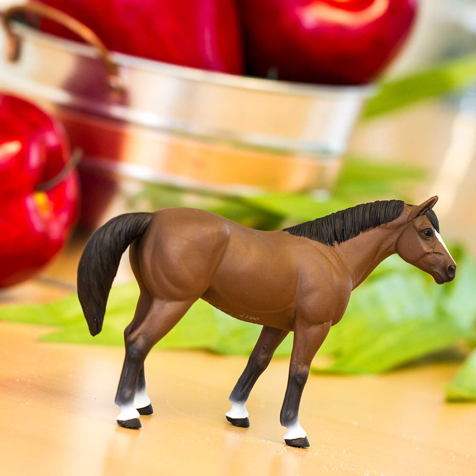 Safari Ltd. American Quarter Horse Gelding Figurine - Lifelike 5" Model Figure - Educational Toy for Boys, Girls, and Kids Ages 3+