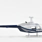 Bell 206 Helicopter Dark Blue and White Police Sky Pilot Series 1/34 Diecast Model by New Ray