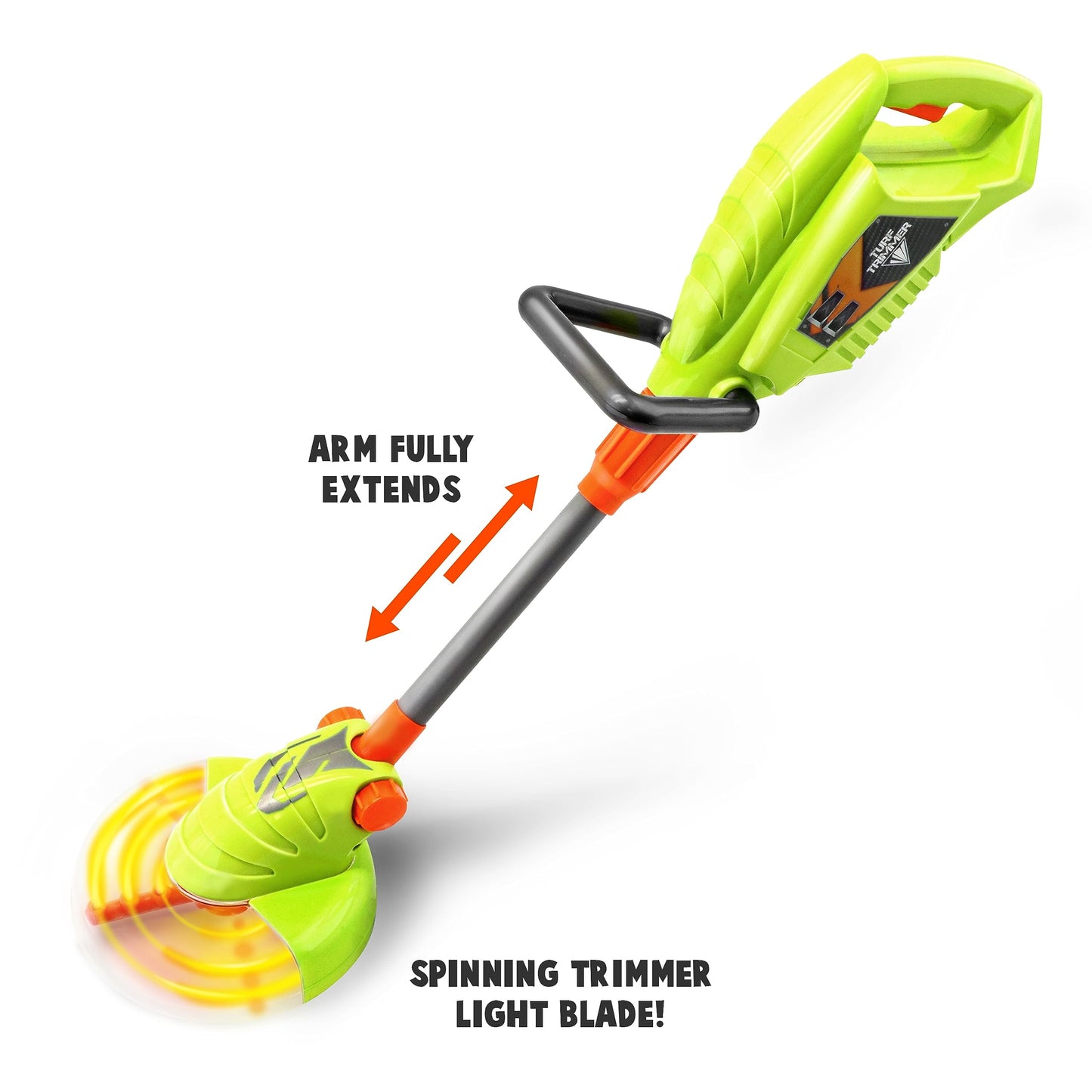 Lanard Tuff Tools: Weed Trimmer - Kids Lights & Sound Toy, Mega Yard Tool, Realistic Action Yard Work Toy, Battery Powered, Ages 3+