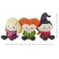 Hallmark Better Together Disney Hocus Pocus Magnetic Plush Toys, Set of 3 (Sanderson Sisters) for Kids, Friends, Fans