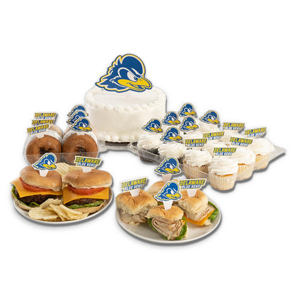 Desert Cactus University of Delaware UD Fightin Blue Hens Food Picks, Cupcake and Cake Toppers, Cake Pop Sticks - 25 Pcs Party Supplies