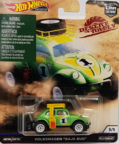 Hot Wheels Car Culture Desert Rally Volkswagen Baja Bug 5/5, Green