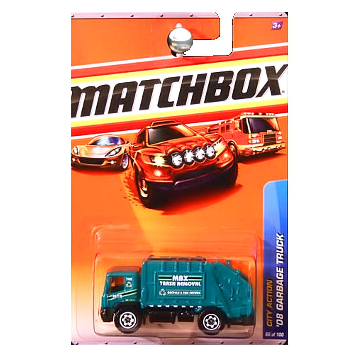 Matchbox 2010 City Action 2008 Garbage Truck Trash Removal Green Recycle