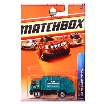 Matchbox 2010 City Action 2008 Garbage Truck Trash Removal Green Recycle
