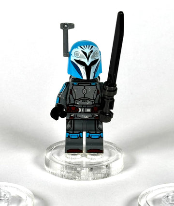 Minifigure Sliders Clear Acrylic 10 Pack, Designed for Lego Minifigures, Lego Minifigure Display Stand