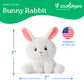 The Petting Zoo Bunny Rabbit Stuffed Animal Plushie, Gifts for Kids, Snugletz Zoologee Plush Toy, 7 in