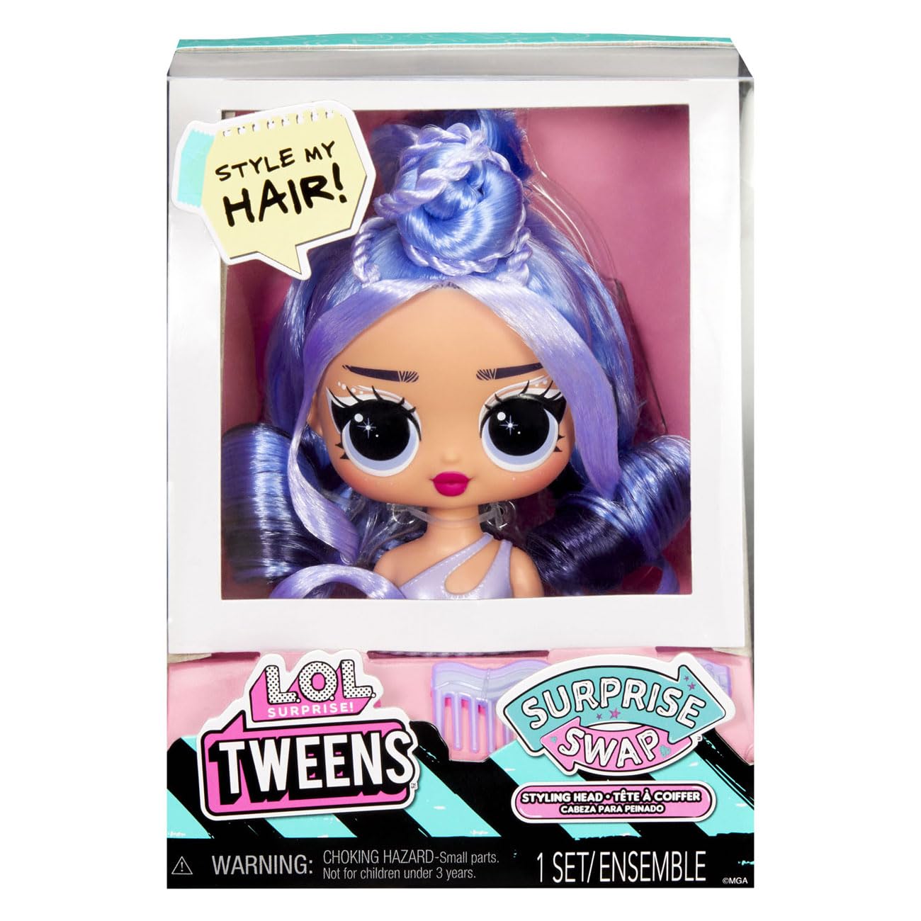L.O.L. Surprise! Tweens Surprise Swap Styling Heads Including Fabulous Hair Accessories and Gorgeous Hair - for Kids Ages 4+ (Assorted items)