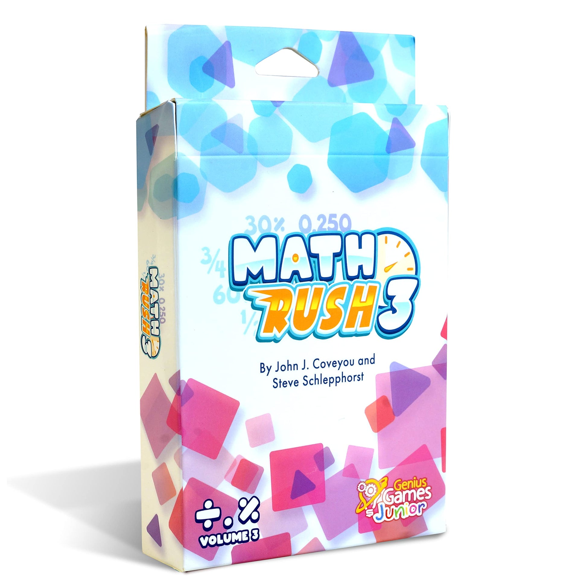 Math Rush 3: Fractions, Decimals & Percentages - A Cooperative Time-Based Math Flash Card Game for Kids, Students, and Families | Fun & Engaging STEM