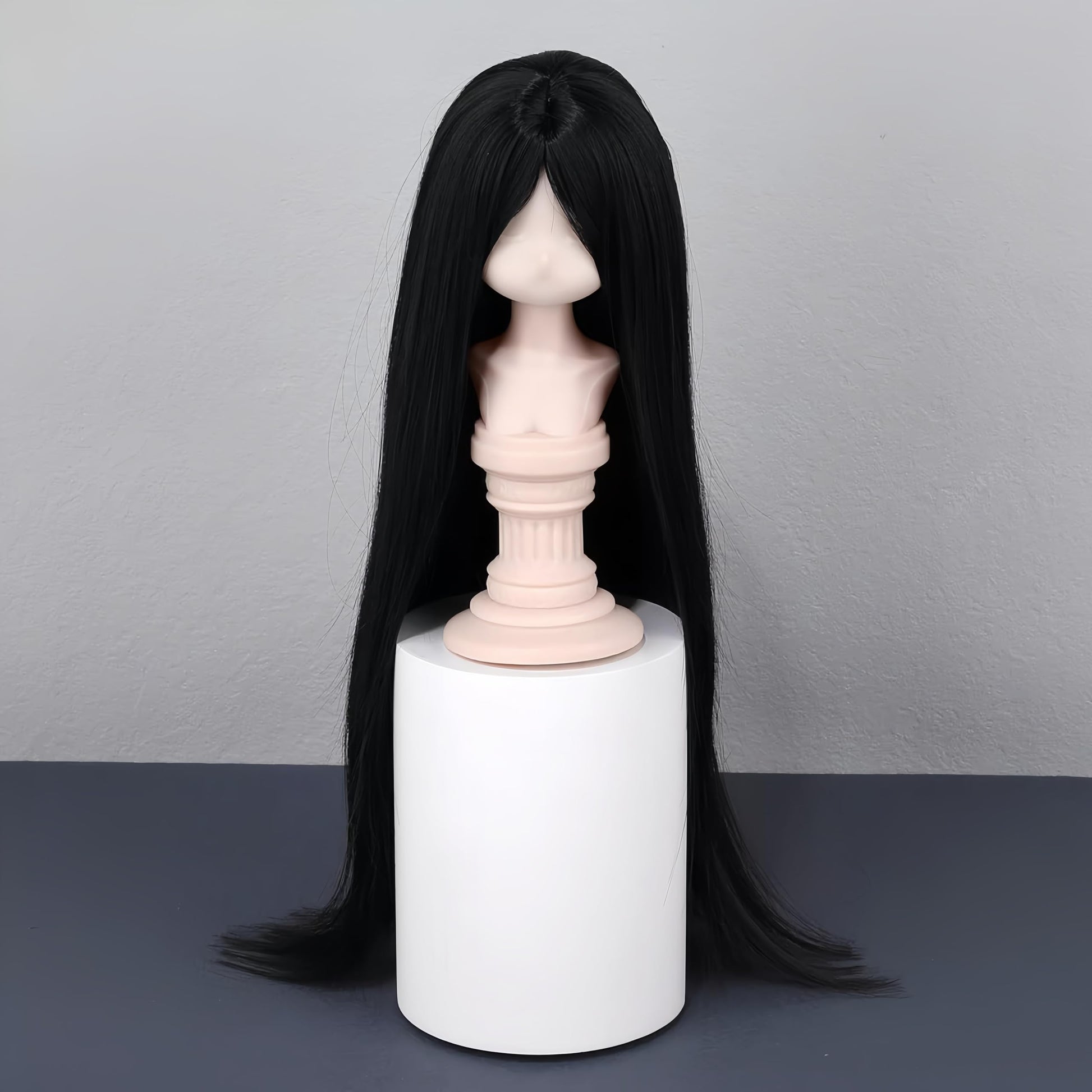 YHYQiFei BJD Doll Wig Ball Jointed Doll Fashions Soft Long Hair,Multiple Colors,for 1/3 1/4 1/6 BJD Dolls (White 1/4)