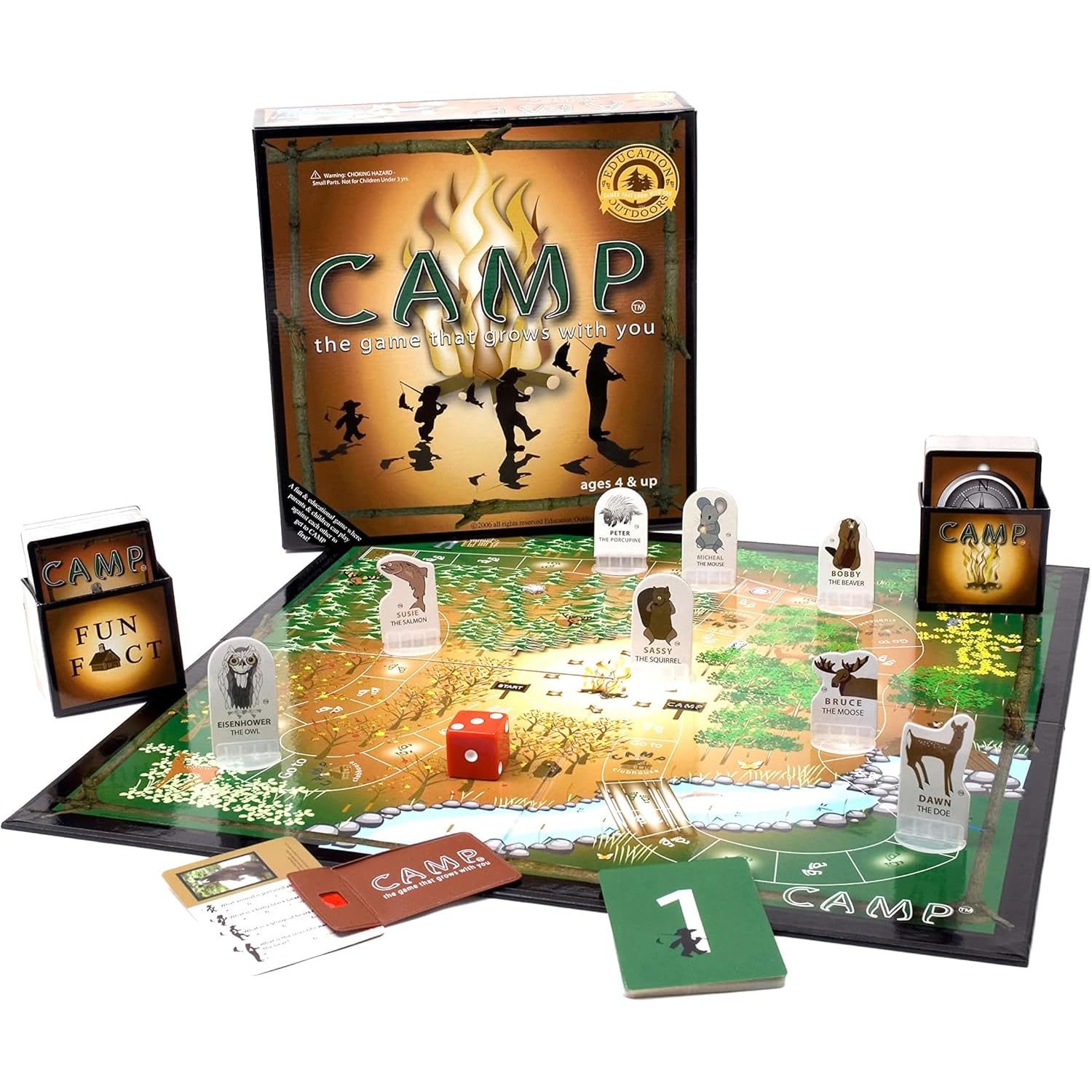 Education Outdoors Camp Board Game - Explore Nature and Learn Through Fun Outdoor Adventures
