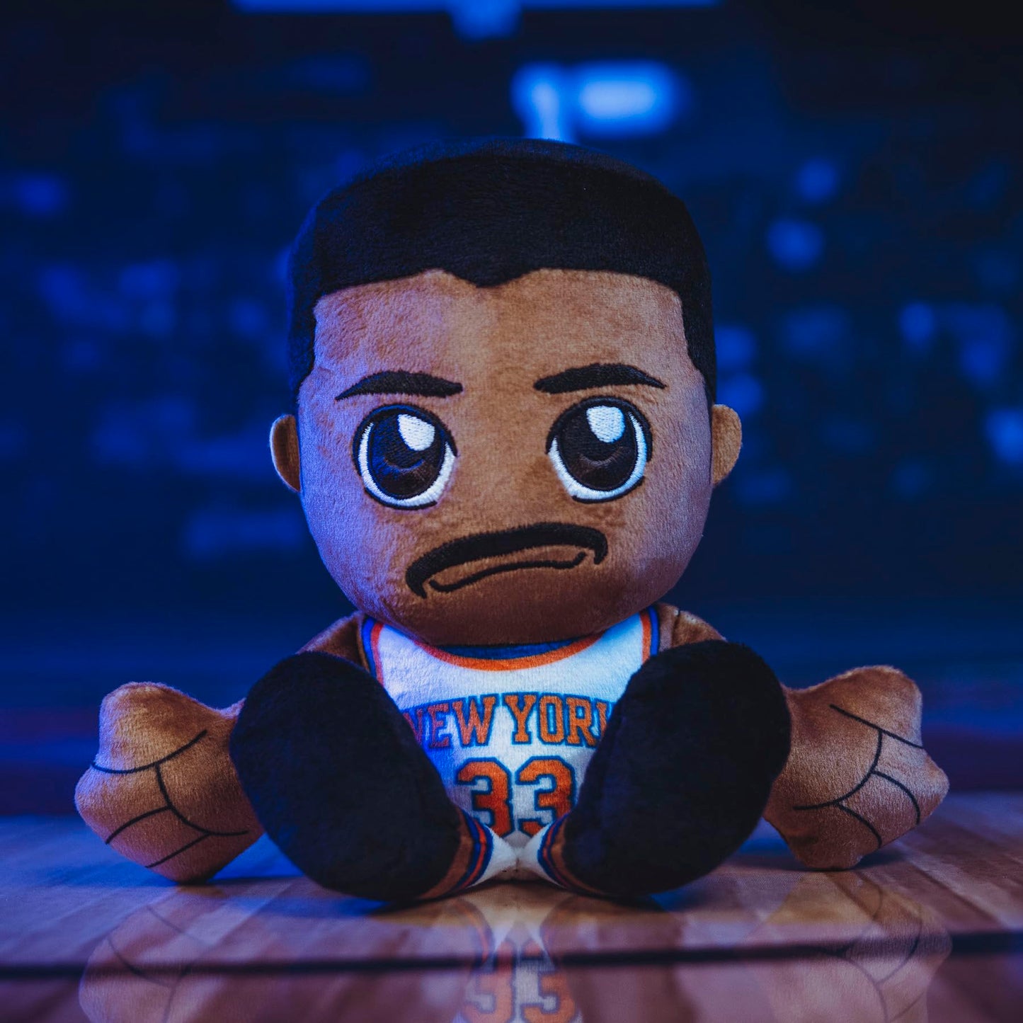 Bleacher Creatures New York Knicks Patrick Ewing 8" NBA Kuricha Sitting Plush - Soft Chibi Inspired NBA Legend