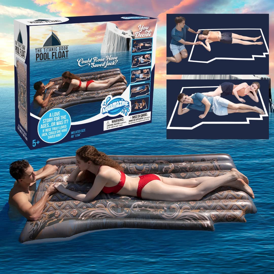 The Original Titanic Movie Pool Float- 48"x 84" Inflatable 2-Person Raft