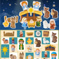 HARDWIND 25pcs Nativity Set for Kids, Christmas Story Playset Figurine, Little Nativity Toddler Toy, Nativity Scene Set for Children Ages 1 2 3 4 5 6+
