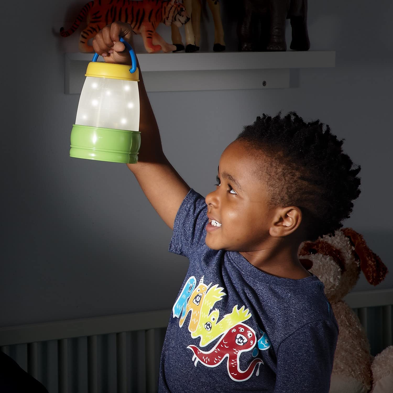 Learning Resources Solar Lantern, Kids Camping Accessories, Easy-Grip Portable Light, Exploration Play, Ages 3+