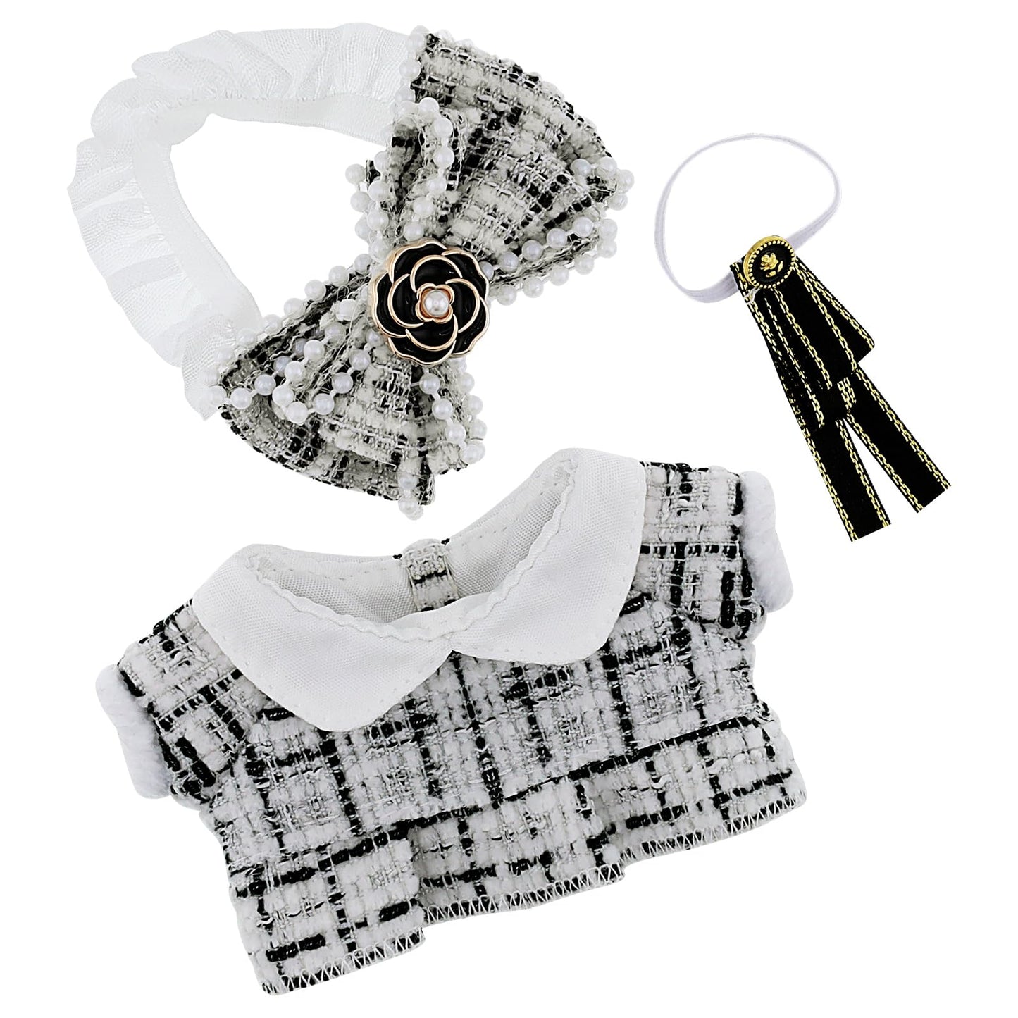 3Pcs Clothes for 17cm Doll, Anime Cosplay Dress Cute Doll Outfit Accessories,Stylish Outfit for Boys Girls Birthday Collectors