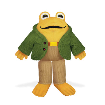 YOTTOY Toad Plush - Stuffed Animal Inspired by the Frog and Toad Books by Arnold Lobel, Soft Plush Toy with Removable Jacket Outfit, 9 Inch Storybook