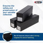 BCW QuickFold® Card Storage Boxes for Magnetics & Toploaders - 3 Pack | Trading Card Holder Box with Magnetic Closure | Easy Fold Assembly for Sports