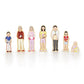 Guidecraft Wedgies Family Set of Wooden Figures - Kids Learning & Educational Toys, Block Play Character Set for Toddlers