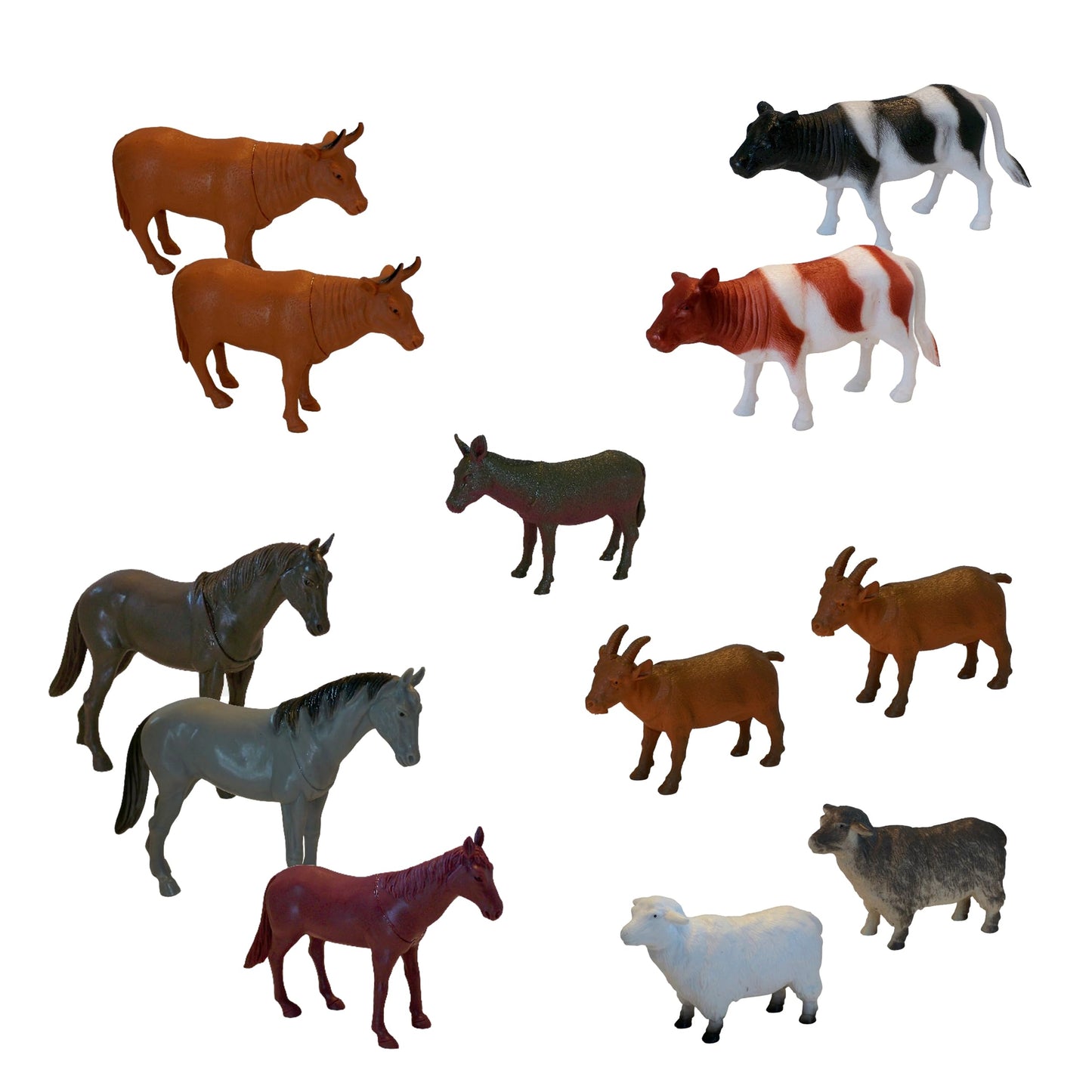 Get Ready Kids Farm Animal Toys - 12 Large Plastic Figurines for Toddlers