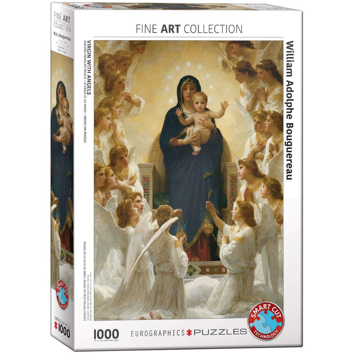 EuroGraphics Virgin with Angels by William Bouguereau 1000 Piece Puzzle, 6000-7064