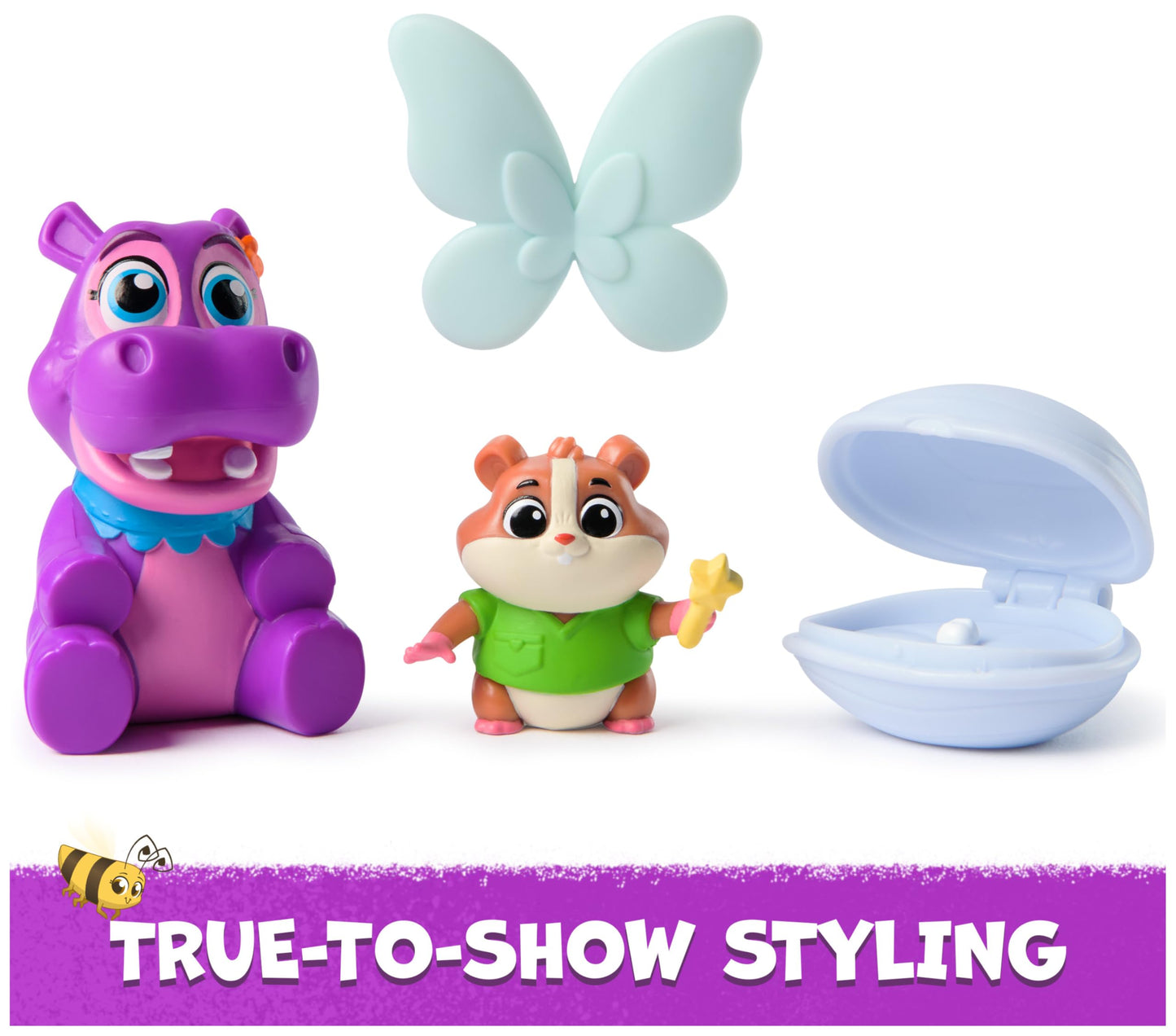 Vida The Vet, Tooth Fairy Wish Pack with Popcorn & Juno Toy Figures with a Tooth in Clam Shell Accessory, Kids Toys for Girls & Boys Ages 3 and up