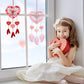 Fennoral 6 Pack Heart Dream Catcher Craft Kit for Kids Paint You Own Love Heart Dream Catcher DIY Coloring Mother's Day Wooden Art and Craft for Art