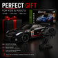 HTURCCOP 1:24 RC Drift 2.4GHz with LED Light Race Car Toys for Boys and Girls Aged 6+ Speed Adjustable up to 23Km/H, High-Speed RC Racing Cars Toy