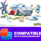 MEGA Pokemon Action Figure Building Toys, Piplup and Sneasel's Snow Day with 171 Pieces and Motion, 2 Poseable Characters, for Kids
