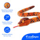 The Petting Zoo Copperhead Snake Stuffed Animal Plushie, Gifts for Kids, Earth Keeperz Snake Animals, Zoologee Orange Copperhead Snake Plush Toy, 54