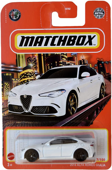 Hot Wheels Matchbox 2016 Alfa Romeo Giulia - White 47/100