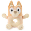 GUND Bluey Official Bingo 6-Inch Plush Ring Rattle Sensory Toy