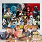 Wall Decor Backdrop for Star of Wars Themed Birthday Decorations, Star of Wars Themed Banner for Kids Birthday Party Supplies (5x3ft)