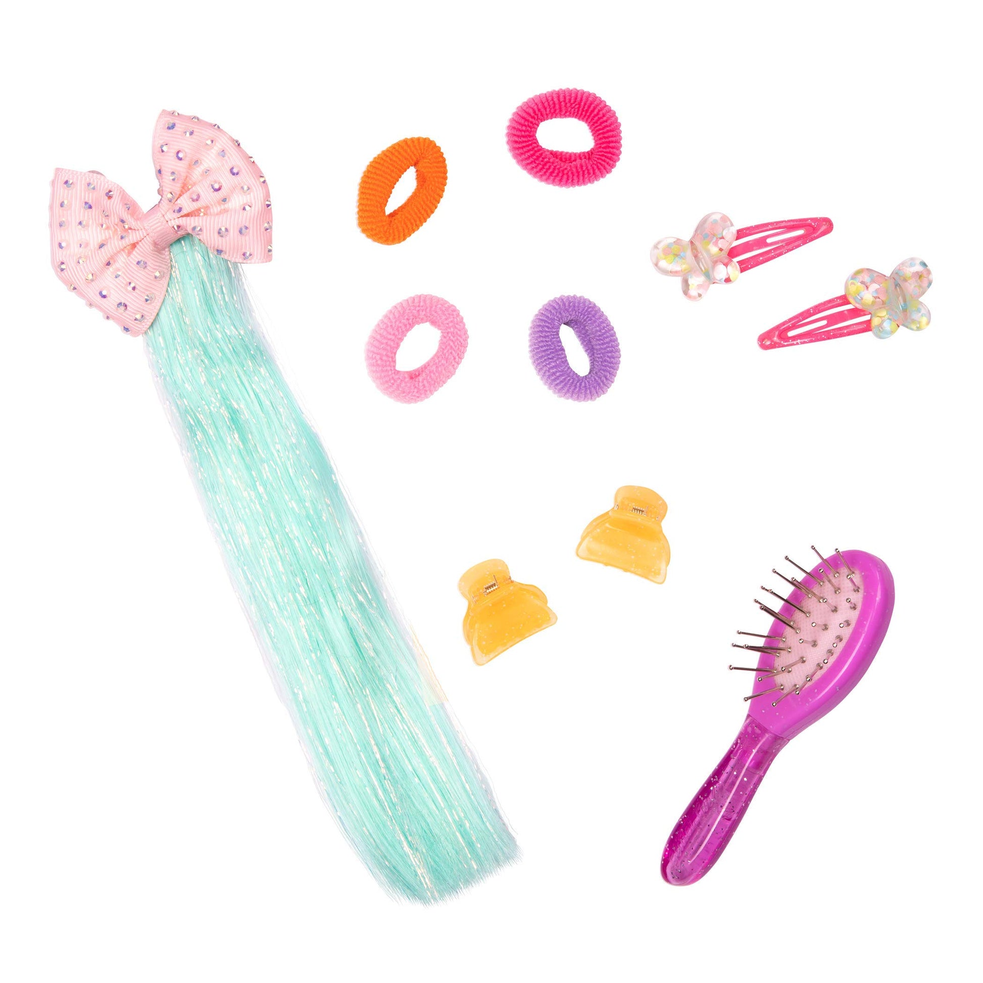 Glitter Girls - 14-Inch Fashion Doll - Blue Eyes & Blue Hair - Bow, Clips, and Colorful Outfit - 3+ Years - Luma