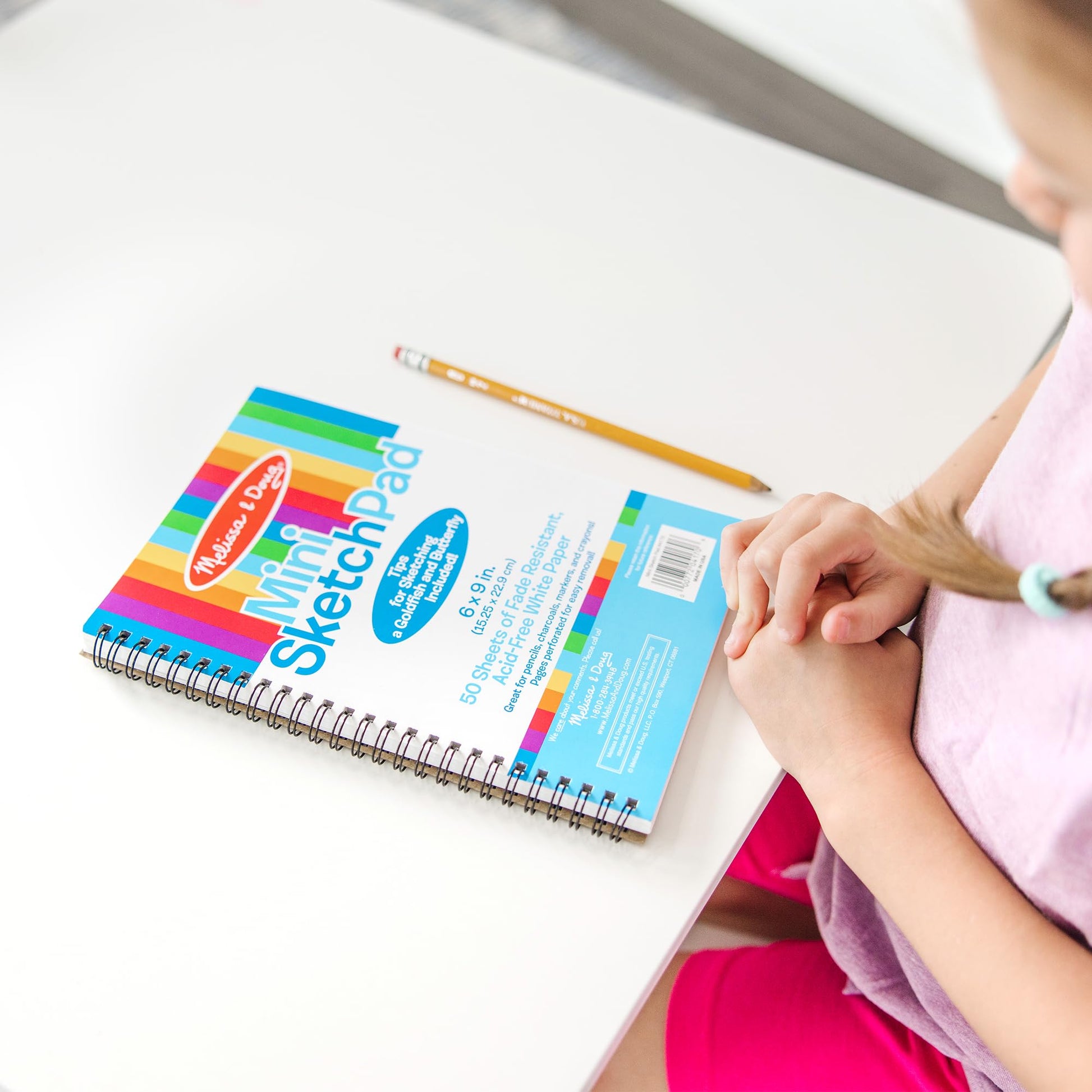 Melissa & Doug Drawing Paper, Sketch Pad, 3-Pack Bundle for Coloring, Writing or Painting (6 x 9 inches) - 50 Sheets Each, Kids Drawing Pad & Art