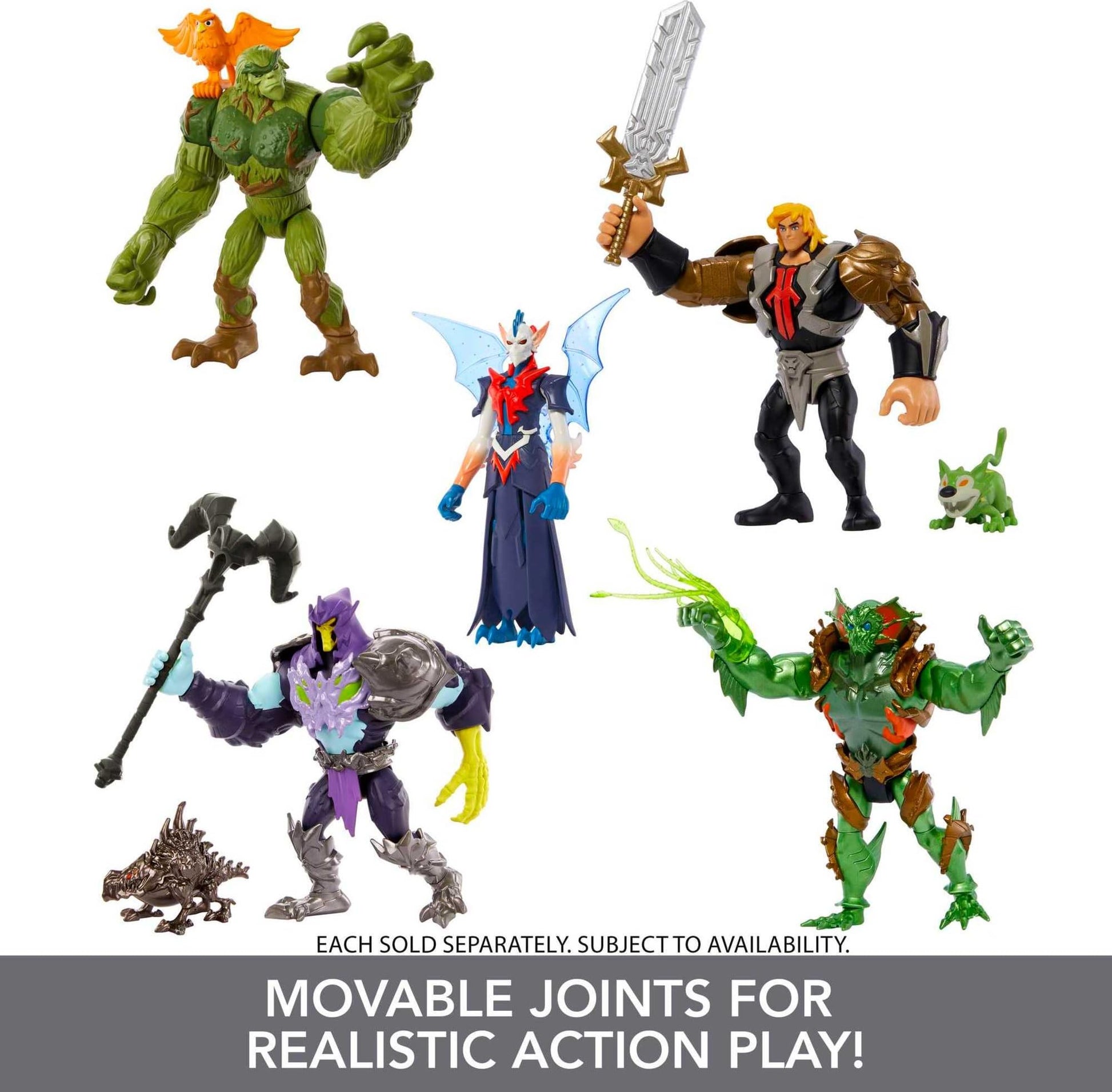 Masters of the Universe and He-Man Toy, Skeletor Savage Eternia MOTU Collectible Action Figure with Accessories
