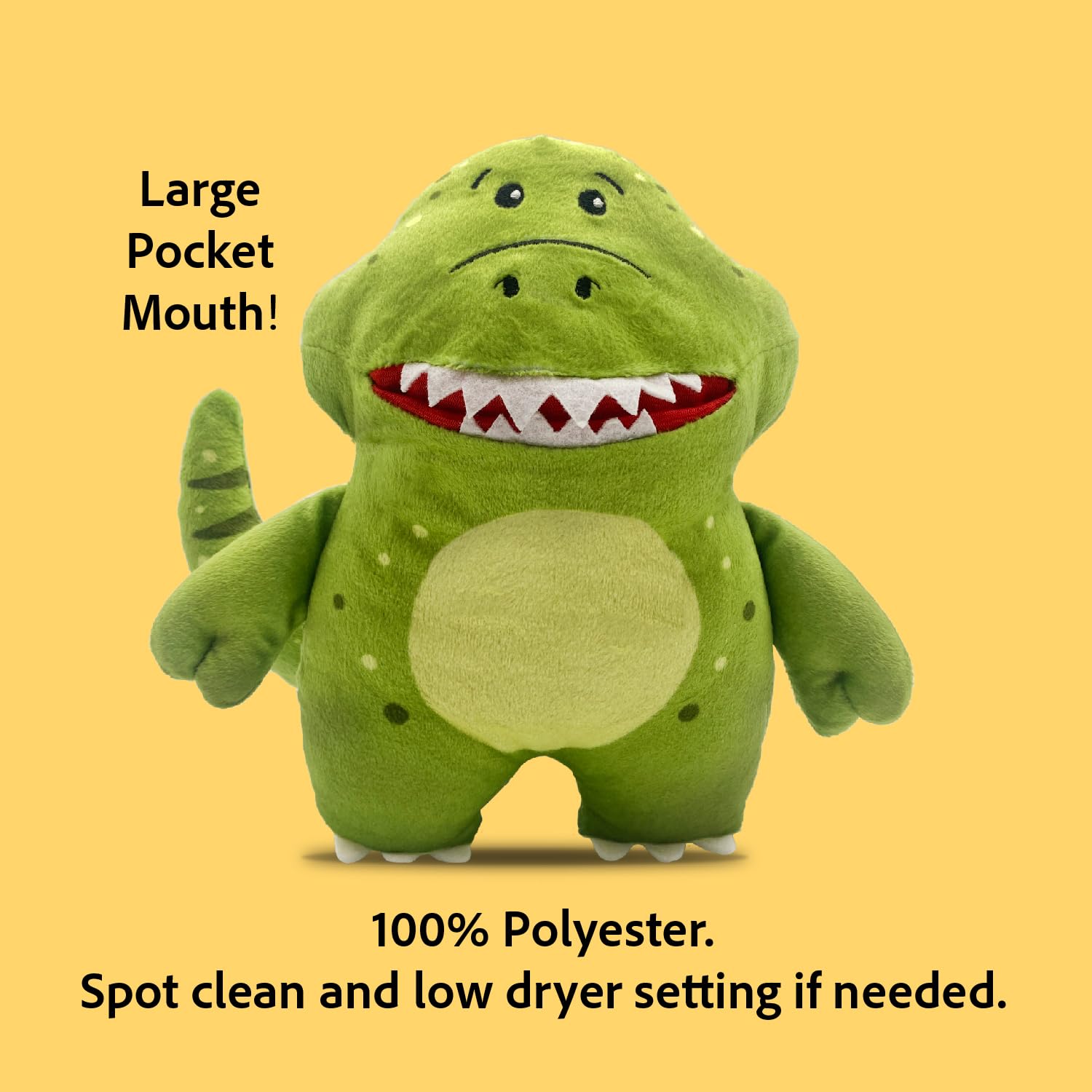 The Tooth Brigade Tooth Fairy Pillow | Stuffed Plush with Large Pocket Mouth for Lost Teeth, Treasures, Prizes - Fun and Interactive Plush, Perfect