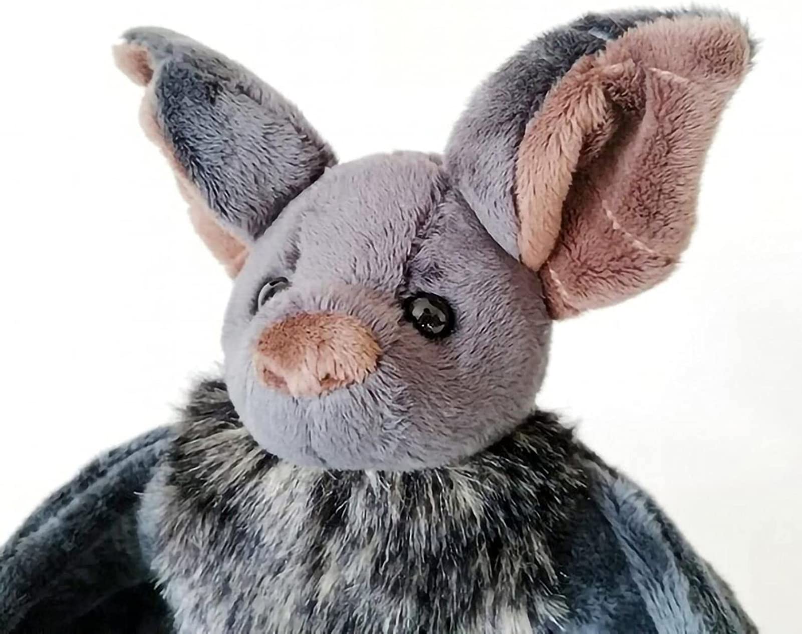 Enivtfz 12" Large Bat Plush Toys, Creepy Goth Bat Stuffed Animal Lifelike Bats Plushie Doll Gothic Bat Soft Hugging Plush for Halloween Easter