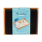 Executive Sandbox - Beach Themed Zen Garden - Desktop Stress Relieving Office Decor - Includes 8” x 10” Hardwood Sandbox, 8 Seaside Accessories,
