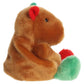 Aurora Palm Pals 4" Syd Holiday Capybara Festive Plush