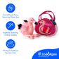 The Petting Zoo Flamingo Stuffed Animal Plushie and Purse Set, Gifts for Kids, Wildlife Animal Toy, Pink Flamingo Plush Toy and Purse Pet Carrier
